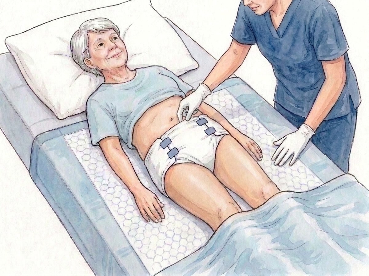 11. Центрирайте, коригирайте, оставете два пръста разстояние при талията, огледайте кожата